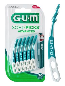 GUM SOFT-PICKS Advanced Large – 30 Stuks met Reisdoosje