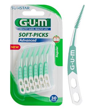 GUM SOFT-PICKS Advanced Large – 30 Stuks met Reisdoosje
